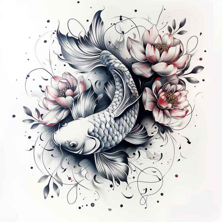 water-symbols-realism-realistic-perspective-for-side – tattoo design ideas free ai generated – Gallery: water-animals-inkby-ai