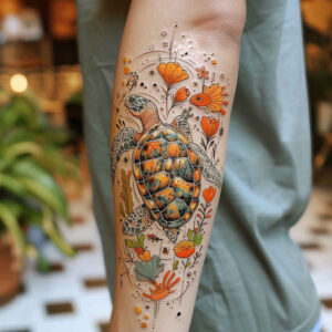 marine-animals-in-art-neotraditional-clean-fill-for-side – tattoo design ideas free ai generated – Gallery: water-animals-inkby-ai