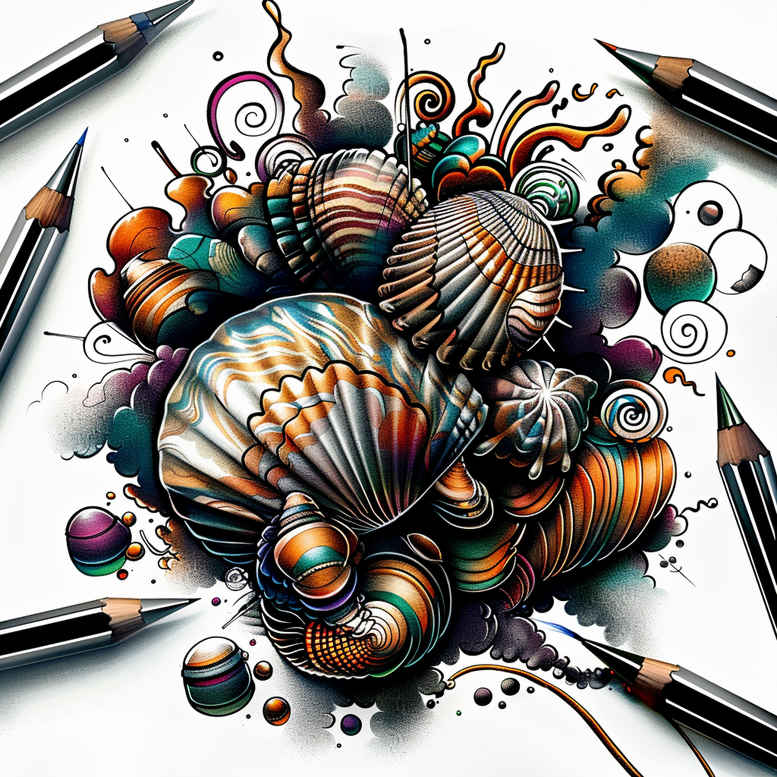 animals-with-energy-neotraditional-balanced-tones-for-behind-ear – tattoo design ideas free ai generated – Gallery: water-animals-inkby-ai