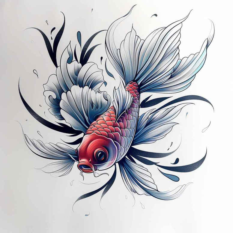underwater-life-neotraditional-subtle-tone-for-elbow – tattoo design ideas free ai generated – Gallery: water-animals-inkby-ai