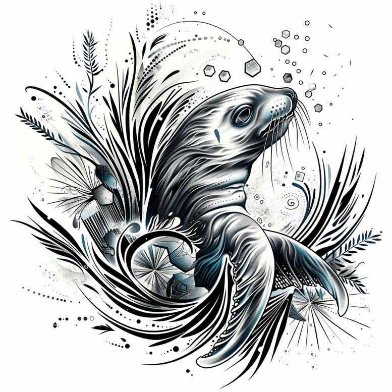 water-creatures-realism-realistic-contrast-for-hip – tattoo design ideas free ai generated – Gallery: water-animals-inkby-ai