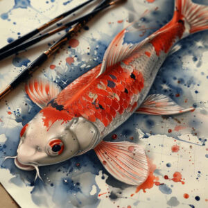 animals-with-water-motif-surrealism-abstract-for-side – tattoo design ideas free ai generated – Gallery: water-animals-inkby-ai