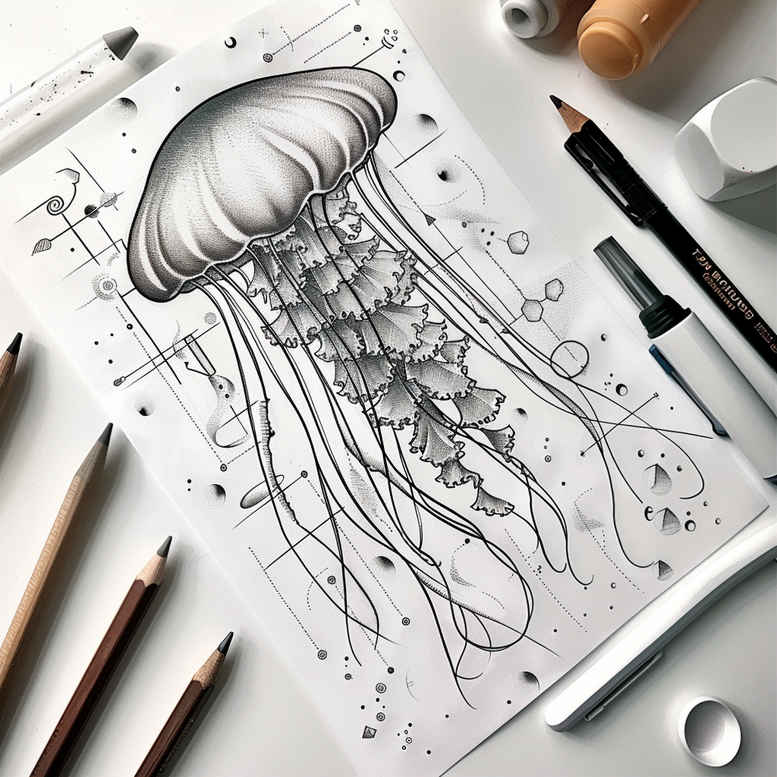crabs-surrealism-metamorphosis-for-shoulder-blade – tattoo design ideas free ai generated – Gallery: water-animals-inkby-ai