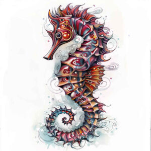 sea-turtles-neotraditional-artful-color-for-upper-chest – tattoo design ideas free ai generated – Gallery: water-animals-inkby-ai