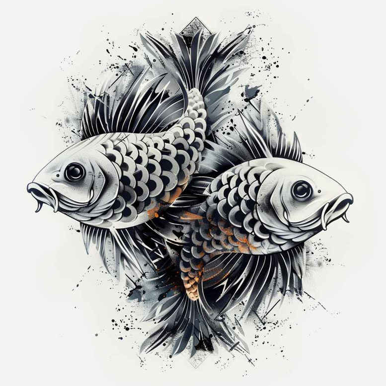 water-animals tattoo design ideas smooth aquatic elegance for abdomen