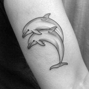 water-animals tattoo design ideas modern twist aquatic tattoo embodying endurance