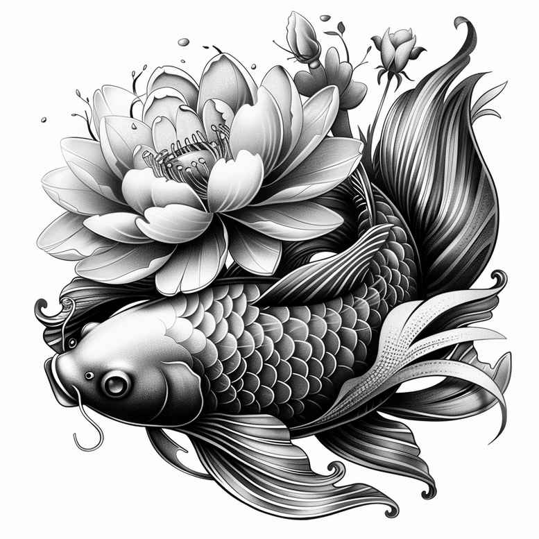 water-animals tattoo design ideas fluid motion aquatic tattoo for shoulder