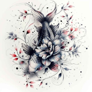 water-animals tattoo design ideas ethereal aquatic tattoo for shoulder blade