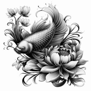 water-animals tattoo design ideas vintage influence coral life meaning determination