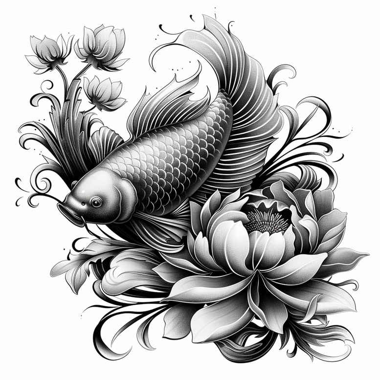water-animals tattoo design ideas vintage influence coral life meaning determination