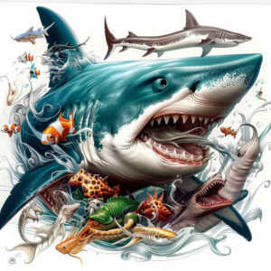water-animals tattoo design ideas Surrealism dreamlike deep sea symbolising resilience