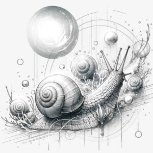 water-animals tattoo design ideas phantasmagoric flowing motion for behind ear