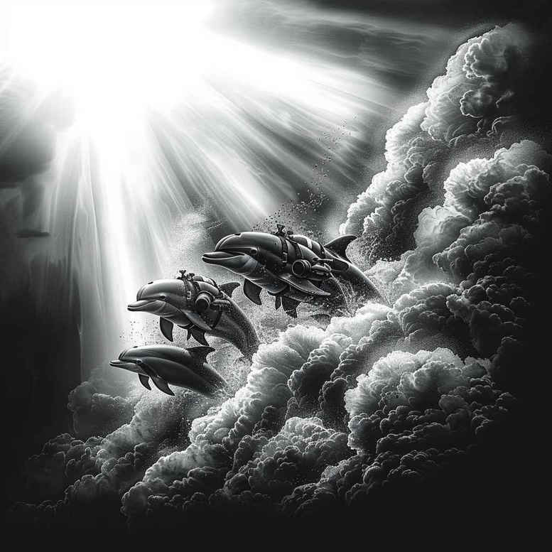 water-animals tattoo design ideas Surrealism subconscious themes flowing motion for wrist side