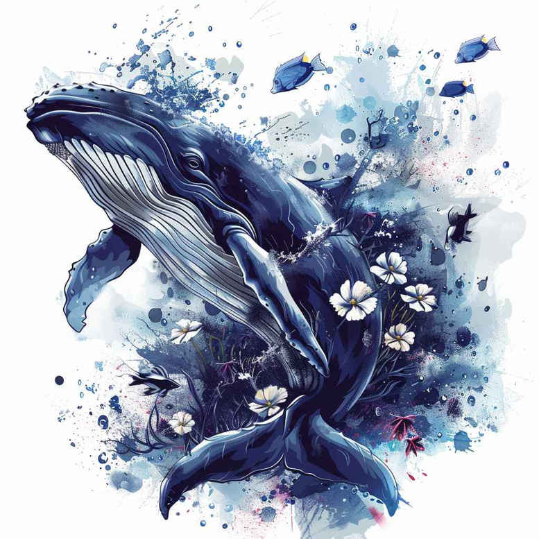 water-animals tattoo design ideas ultra-detailed fluid creature endurance and power