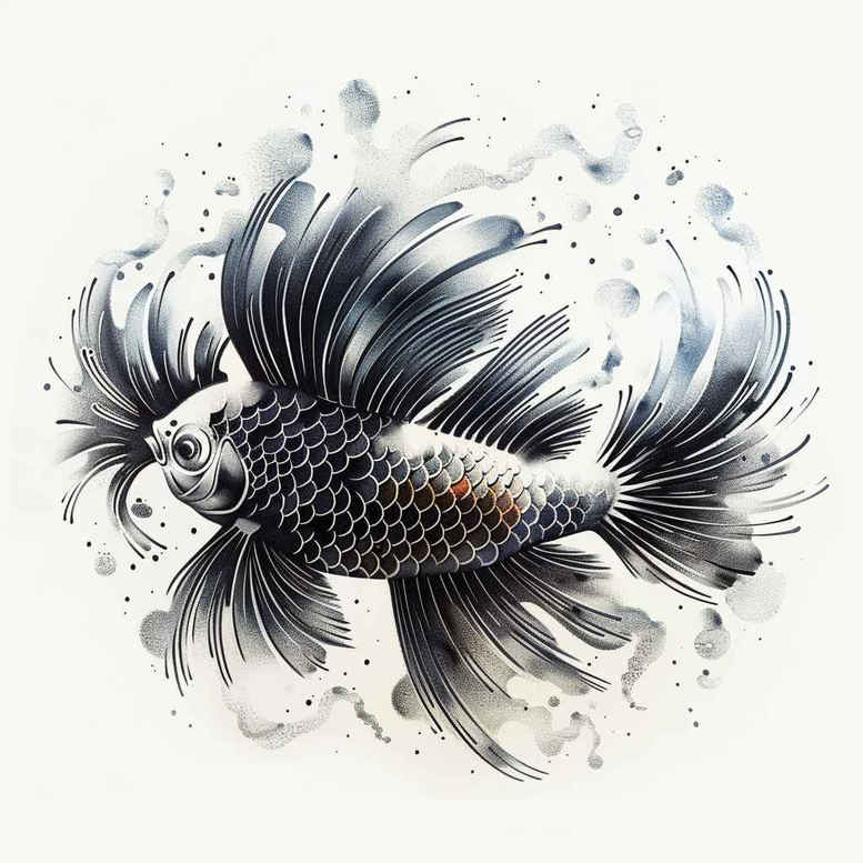 water-animals tattoo design ideas refined color palette gilled beauty symbol of resilience