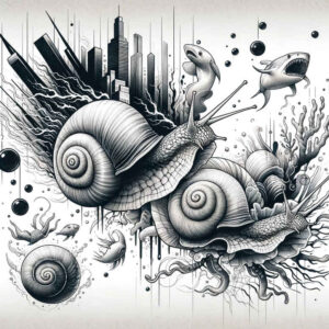 water-animals tattoo design ideas refined contrast graceful swim represents endurance