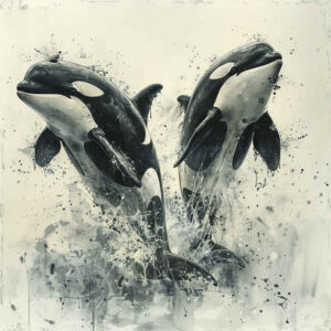 water-animals tattoo design ideas Realism realistic lighting marine elegance embodying endurance