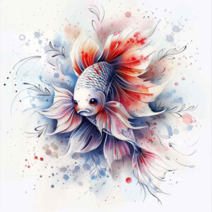 water-animals tattoo design ideas CGI-rendered marine grace represents resilience
