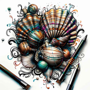 water-animals tattoo design ideas contrasting colors marine grace symbol of strength