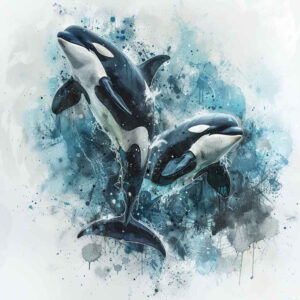 water-animals tattoo design ideas contoured forms ocean harmony for chest