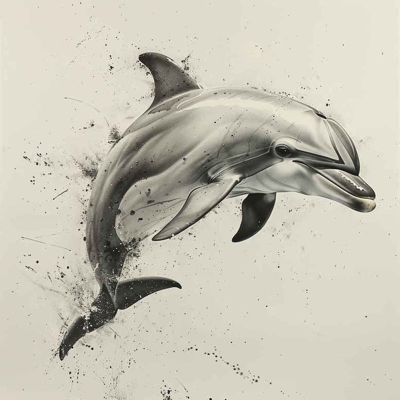 water-animals tattoo design ideas ambiguous space ocean harmony for neck