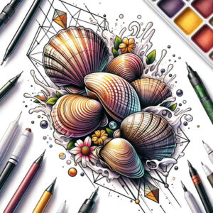 water-animals tattoo design ideas Realism realistic perspective ocean harmony shows courage