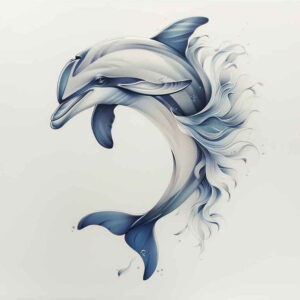water-animals tattoo design ideas artistic contrast oceanic balance determination and power