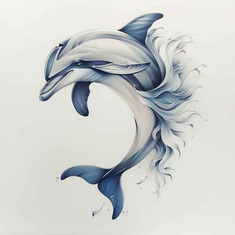 water-animals tattoo design ideas artistic contrast oceanic balance determination and power