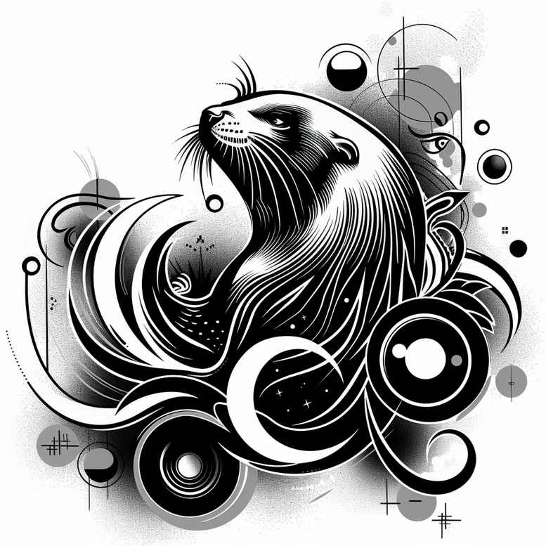 water-animals tattoo design ideas Surrealism transcendent oceanic soul for ankle