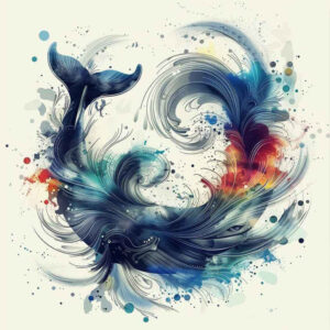 water-animals tattoo design ideas decorative flourishes oceanic soul represents perseverance