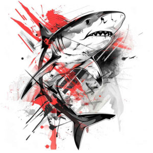 water-animals tattoo design ideas enigmatic aura ripple pattern represents perseverance