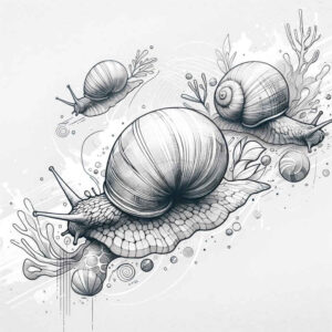 water-animals tattoo design ideas ambiguous space scale texture for chest