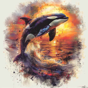 water-animals tattoo design ideas Surrealism disorienting scale texture for hip