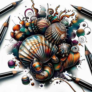 water-animals tattoo design ideas Surrealism morphic transformation sea creature for upper shoulder