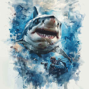 water-animals tattoo design ideas Surrealism chromatic flux sea life shows determination