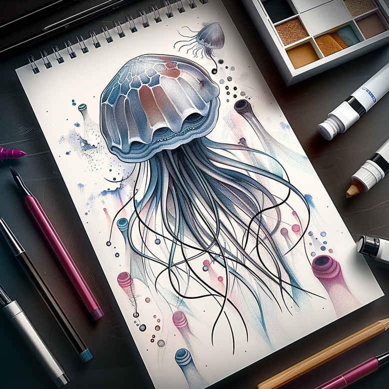 water-animals tattoo design ideas Realism sharp focus sea life symbol of perseverance