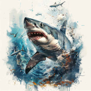 water-animals tattoo design ideas refined detail underwater movement stands for determination