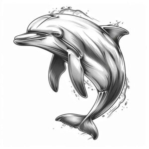 water-animals tattoo design ideas Surrealism hyperreal underwater rhythm for nape
