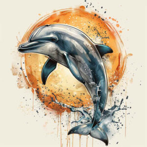 water-animals tattoo design ideas crisp water flow courage and power
