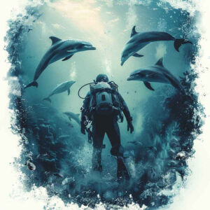 water-animals tattoo design ideas Realism detail accuracy wet environment for full back