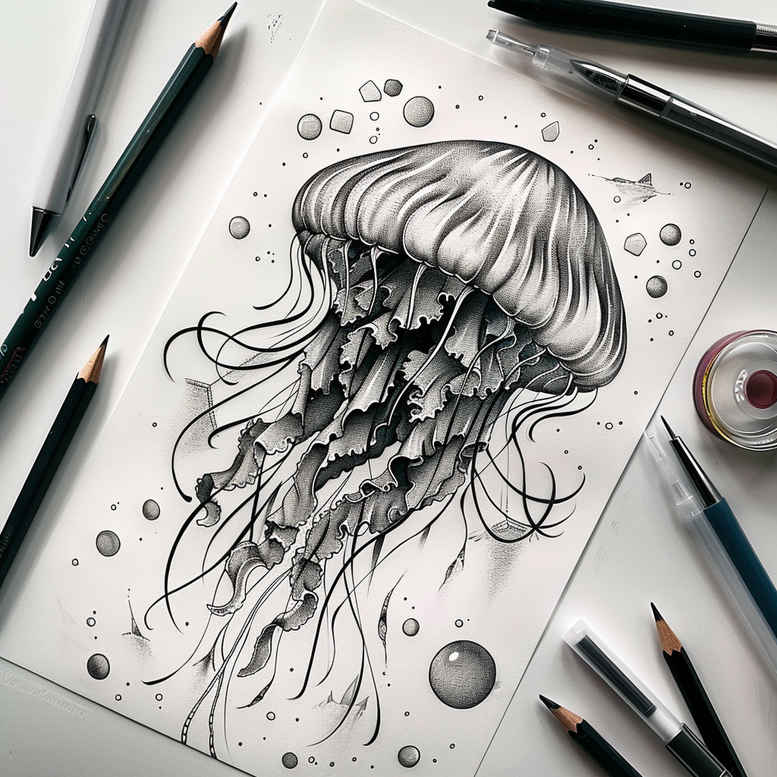 water-animals tattoo design ideas saturated wild water meaning determination