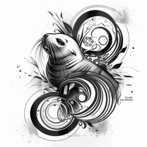 dolphins-realism-depth-illusion-for-spine – tattoo design ideas free ai generated – Gallery: water-animals-inkby-ai