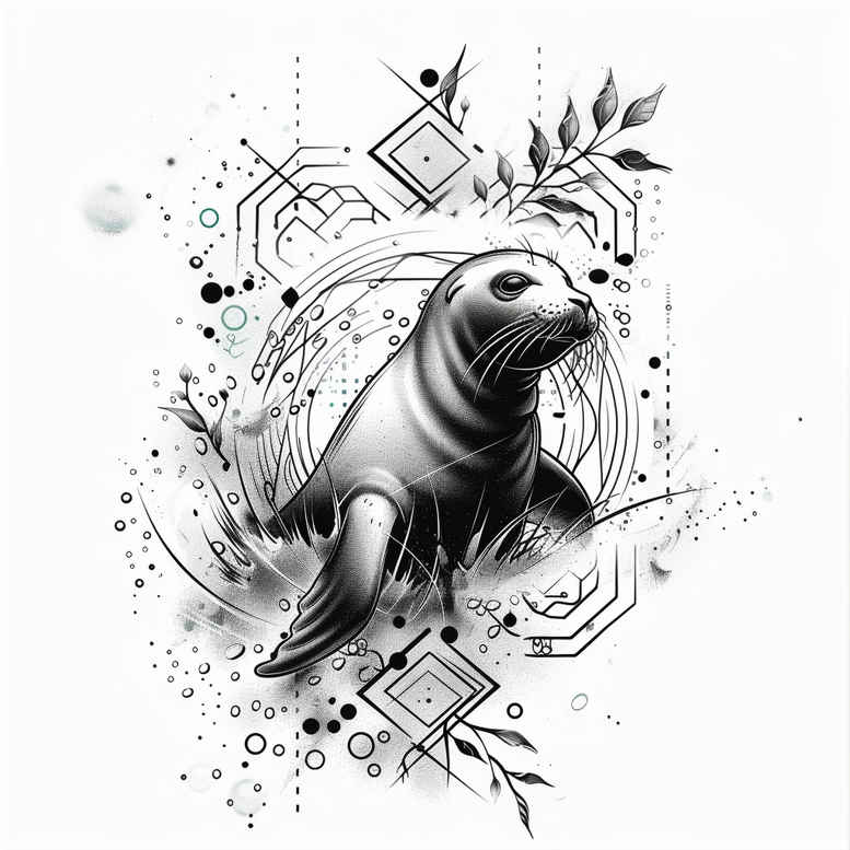 realistic-aquatic-animals-realism-textured-skin-for-back – tattoo design ideas free ai generated – Gallery: water-animals-inkby-ai