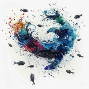 sea-motifs-realism-realistic-color-for-neck – tattoo design ideas free ai generated – Gallery: water-animals-inkby-ai
