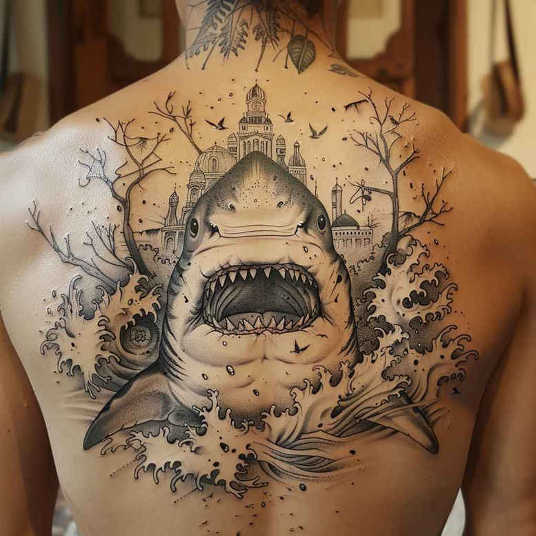 animals-with-energy-surrealism-unearthly-for-nape – tattoo design ideas free ai generated – Gallery: water-animals-inkby-ai