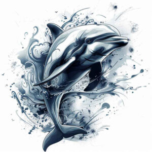 underwater-life-surrealism-metaphysical-for-back-of-neck – tattoo design ideas free ai generated – Gallery: water-animals-inkby-ai