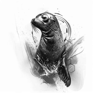 aquarium-animals-realism-clean-lines-for-hand – tattoo design ideas free ai generated – Gallery: water-animals-inkby-ai