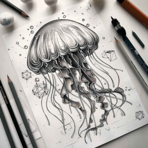 animals-with-energy-surrealism-hallucinogenic-for-arm – tattoo design ideas free ai generated – Gallery: water-animals-inkby-ai