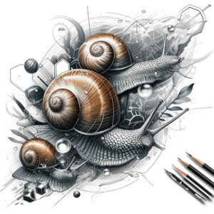 sea-creatures-surrealism-disorienting-for-thigh – tattoo design ideas free ai generated – Gallery: water-animals-inkby-ai