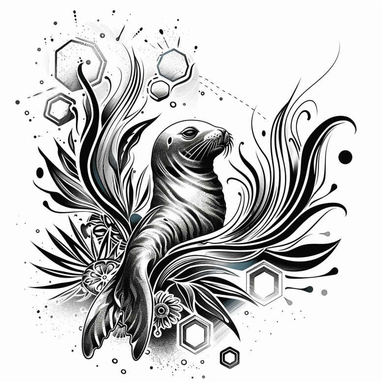 water-symbols-neotraditional-artful-color-for-lower-chest – tattoo design ideas free ai generated – Gallery: water-animals-inkby-ai